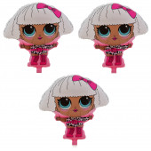 Lol Bebek 3 Adet Büyük Boy 40cmx60cm Folyo Balon Helyum No18 - 1