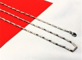 316L CERRAHİ ÇELİK 3 MM 55 CM ÇELİK KOLYE-ÇKOL93 - 1
