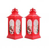 Noel Süsleri Gece Aydınlatması Led Noel Rüzgar Fener - 1