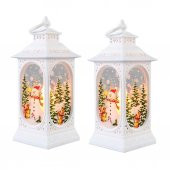 Noel Süsleri Gece Aydınlatması Led Noel Rüzgar Fener - 6