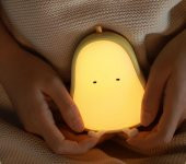 Çocuklar için Silikonlu USB Şarj Edilebilir LED Gece Lambası - 6