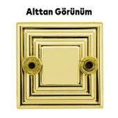 Prenses Kare Mobilya Çekmece Mutfak Kapak Dolap Dolabı Kulpu Kulbu 32 Mm Gold Sert Plastik Kulpları thumbnail 6