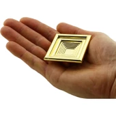 Prenses Kare Mobilya Çekmece Mutfak Kapak Dolap Dolabı Kulpu Kulbu 32 Mm Gold Sert Plastik Kulpları thumbnail 4