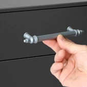 Polavit 128 Mm (SERT PLASTİK) Gri Mobilya Çekmece Mutfak Dolap Dolabı Kapak Kulpu Kulbu Kulpları thumbnail 2