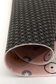 Cute 150x150 cm Bebek Ve Çocuk Halısı Pembe Hayvanlar Somon - 3