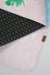 Dünya Haritası 120x160 cm Oyun Matı Bebek Ve Çocuk Halısı Pembe - 5