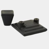 Prenses Kare Mobilya Çekmece Mutfak Dolap Dolabı Kulpu Kulbu 32 Mm Mat Siyah Sert Plastik Kulpları - 9