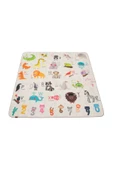 Animals 150x150 cm Oyun Matı Bebek Ve Çocuk Halısı Hayvanlar Sayılar - 2