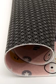 Cute 100x150 Cm Bebek Ve Çocuk Halısı Pembe Hayvanlar Somon - 3
