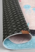 Dünya Haritası 160x200 Cm Oyun Matı Bebek Ve Çocuk Halısı Pembe - 2
