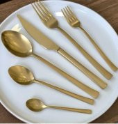 Roy King Mercan 36 Prç Mat Gold Çatal Kaşık Bıçak Takımı RSK 004 - 1