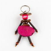 Mangis Anahtarlik Yerli Kadın Figürü Pembe thumbnail 1