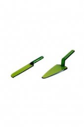 EWs Kitchenware Akrilik Spatula Bıçak Set - Yeşil - 1907 - 1