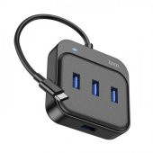 Coofbe 0.2Mt 4in1 Hub Type-C to USB3.0 Çevirici Dönüştürücü 4x USB3.0 Port Veri Aktarım Adaptörü - 1