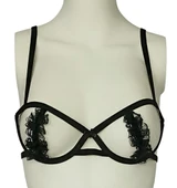 ASM1135 Kadın Siyah Kafesler Ardında Südyen - 1