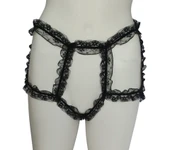 ASM1136 Kadın Siyah Kral Tacı Dantel Boxer thumbnail 1