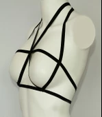 ASM1132 Kadın Siyah Karamıs Emiliyen Bralet Sütyen - 5