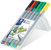 Staedtler Triplus 6'lı 0.3mm Üçgen Fineliner Dino Kalem Seti / SB6CS10 thumbnail 2
