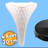 Petek Lüks Mobilya Kanepe Ayakları Tv Ünitesi Koltuk Konsol Ayağı 20 Cm 4 Adet - 1
