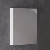 Denko Terra 60 cm MDF Antrasit Gri Banyo Dolabı Aynalı Üst Modülü - 1