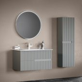 Orka Moonlight 40 cm Mat Gri Banyo Boy Dolabı - 2