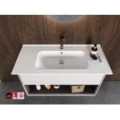 Turkuaz Cerastyle Turkuaz Blue Etajerli Lavabo 70x47 cm - 3