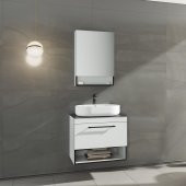 Orka Knidos 70 cm Beyaz Banyo Dolabı Takımı - 1