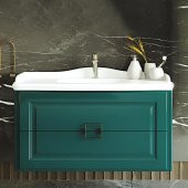 Denko Nergis 100cm MDF Zümrüt Yeşil Banyo Dolabı Takımı,Boy Dolap - 2
