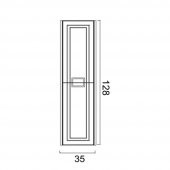 Denko Nergis 35 cm MDF Zümrüt Yeşil Banyo Boy Dolabı - 3
