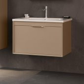 Orka Clay 80 cm Sahra Banyo Dolabı Alt Modül ve Lavabo thumbnail 1