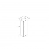 Orka Galia 80 cm MDF Legnano Banyo Dolabı Takımı ve Boy Dolabı - 5