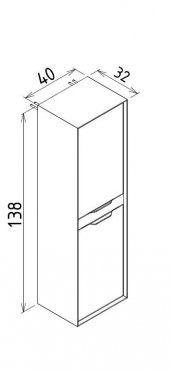 Orka Clay 100 cm Toprak Banyo Dolabı Takımı ve Boy Dolabı thumbnail 5