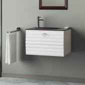 Orka Anzer 60 cm MDF Beyaz Banyo Dolabı Takımı - 2