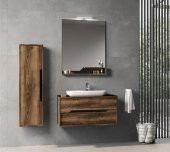 Orka Galia 100 cm Ella Banyo Dolabı Takımı ve Boy Dolabı - 1