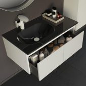 Orka Lisbon 90 cm Mat Beyaz Banyo Dolabı Takımı ve Boy Dolabı - 3