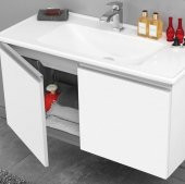 Orka Terme 80 cm MDF Beyaz Banyo Dolabı Alt Modül ve Lavabo - 1