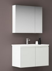 Orka Terme 80 cm Beyaz Banyo Dolabı Takımı thumbnail 1