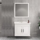 Denko Albatros 80 cm MDF Beyaz Banyo Dolabı Takımı - 1