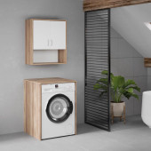 Denko Marmara 65 cm MDF Çamaşır Makinesi Banyo Dolabı Takımı thumbnail 1