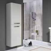 Orka Rose 40 cm Parlak Kaşmir Banyo Boy Çamaşır Dolabı - 1