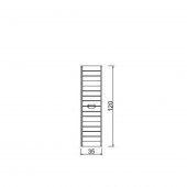 Denko Mostar 35 cm MDF ve Beyaz Lake Banyo Boy Dolabı, Çamaşırlık - 3