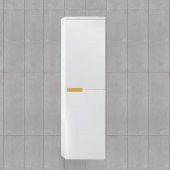 Denko Motta 35 cm Asma MDF Beyaz Banyo Boy Dolabı - 1