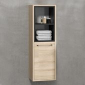 Denko Latte 35 cm MDF Sonoma Banyo Boy Dolabı - 1