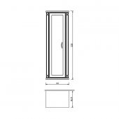 Denko Albatros 45 cm MDF Beyaz Banyo Boy Dolabı - 3