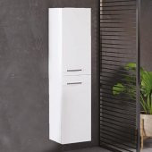 Denko Terra 35 cm MDF Beyaz Banyo Boy Dolabı - 1