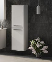 Orka Nuvola 40 cm Beyaz Banyo Boy Çamaşır Dolabı - 1