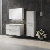 Orka Nuvola 40 cm Beyaz Banyo Boy Çamaşır Dolabı - 2