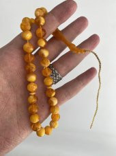Doğal Kaya Damla Kehribar Tesbih 33lük 19,45 Gram - 1
