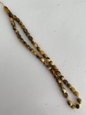 Doğal Kaya Damla Kehribar Tesbih 45lik 4,5x3,5mm 16 Gram - 4