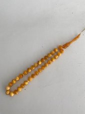 Doğal Kaya Damla Kehribar Tesbih 33lük 19,45 Gram - 3